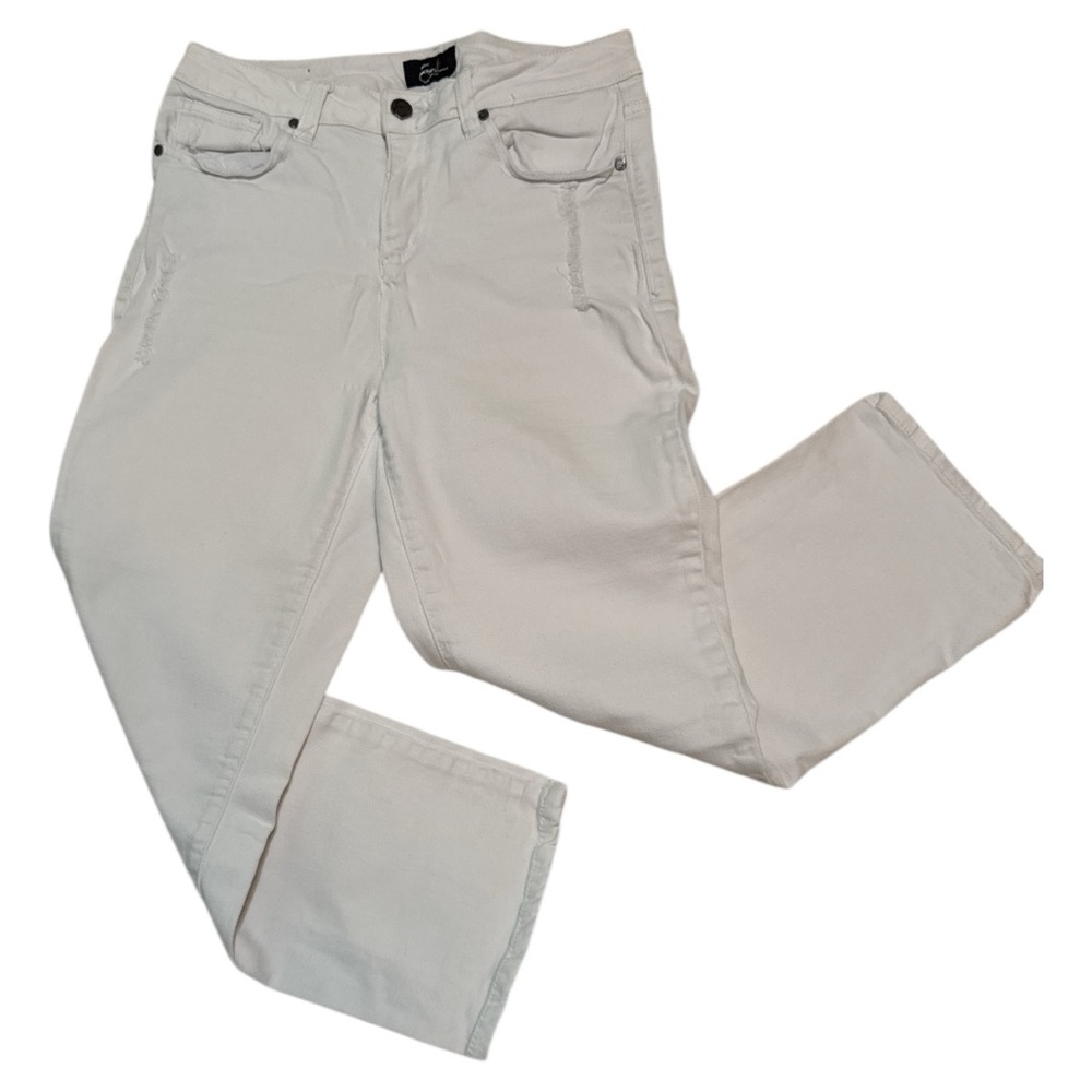 Earl Jeans White Straight Leg Denim